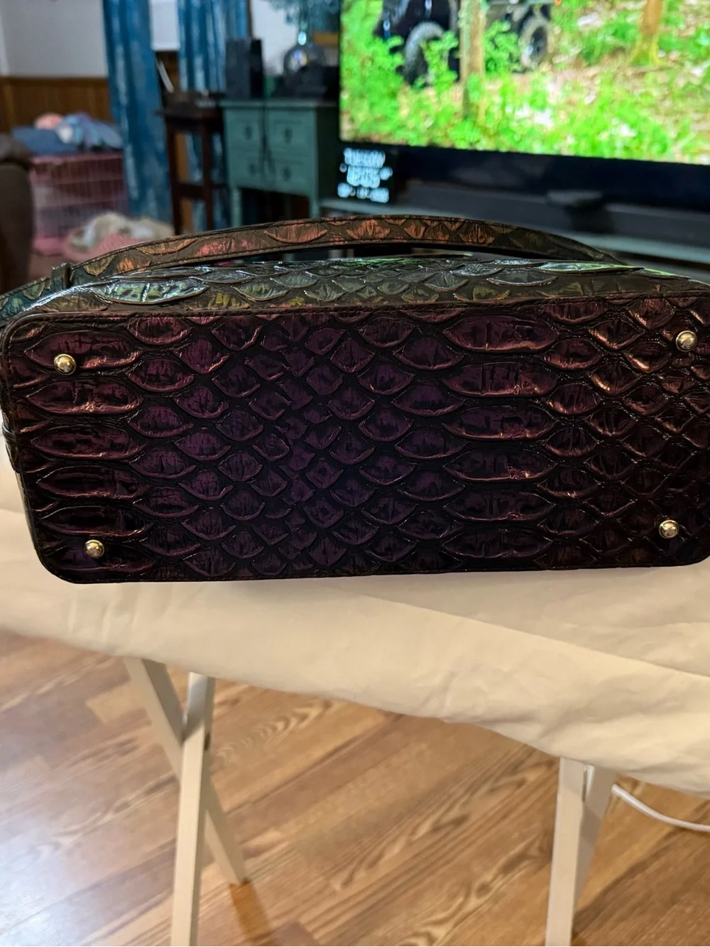Brahmin Passion Excelsior Purple large Duxbury